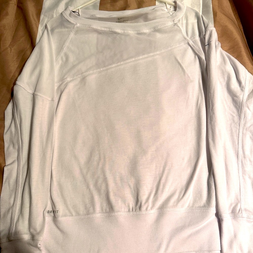 Nike Women's White Long Sleeve Top